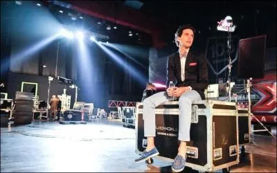 Cette photo, c'est sur le plateau de X-Factor...