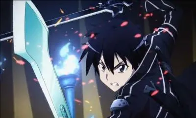 Quelle est la technique qu'utilise Kirito dans son combat contre  Le dmon aux yeux azur  ?