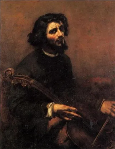  Le violoncelliste , un autoportrait de 1848, o l'artiste s'est reprsent en musicien de la Renaissance. Il a 26 ans
