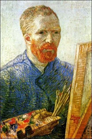 Il a 35 ans lorsqu'il se reprsente dans cet  Autoportrait au chevalet  (1888), Il s'agit de :