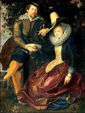 Ce peintre baroque flamand s'est reprsent ici avec sa premire femme, Isabella Brant. De qui s'agit-il ?