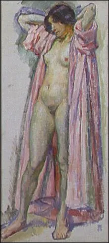 Qui a peint Femme au peignoir rose ?