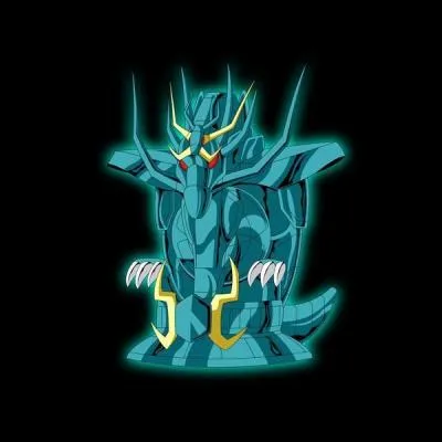 Quelle armure d'or vient recouvrir le chevalier du Dragon ?