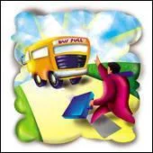 Il ... pour attraper son bus !