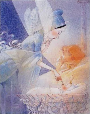 Sur quel berceau une fe se pencha-t-elle pour donner  l'enfant  beaucoup d'esprit  ?