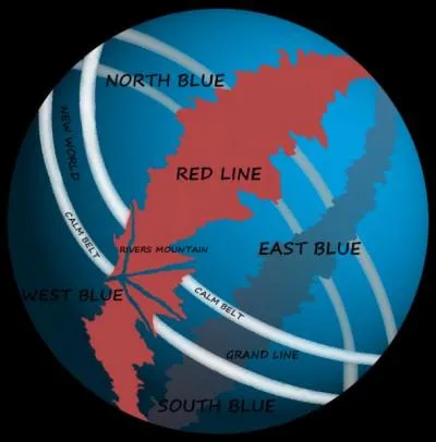 Dans quelle rgion, les 5 premiers membres de l'quipage au Chapeau de Paille se sont-ils rencontrs ?