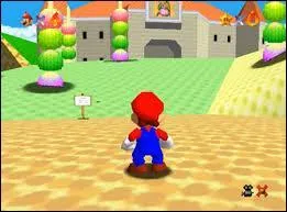 Cette image fait-elle vraiment partie de Super Mario 64 ? (2 rponses sont attendues. )