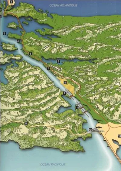 Quel canal relie t-il les Carabes  l'Ocan Pacifique et permet ainsi d'viter de contourner l'ensemble du continent amricain par le Sud ?