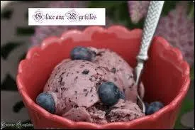 Vous pouvez aussi choisir la glace  la myrtille :