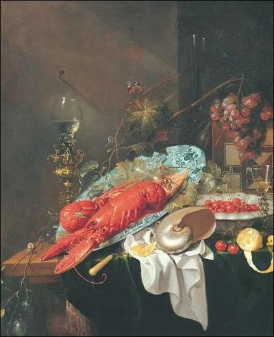 Qui a peint : Nature morte aux deux homards, au nautile et aux fruits ?