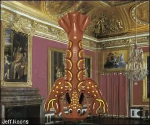 Dans quel chteau Jeff Koons expose-t-il, en 2008, 17 oeuvres dont celle-ci ?