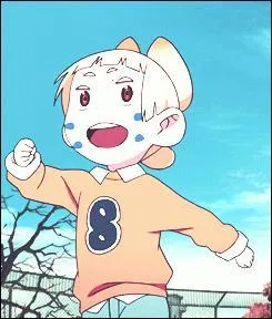 De quelle couleur sont les yeux du petit garon (Q n8) ?