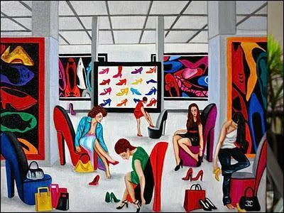 Avec ce tableau (ou ce dessin) de Madison Moore, on est moins dans une image du film que dans l'ambiance d'un film  succs, qui est... ?