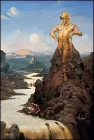 Ne croirait-on pas voyager en bateau sur le mme fleuve ou lac que les protagonistes d'un clbre film, qui croisent aussi des personnages gants sur les rives, avec ce tableau de Vladimir Kush. Quel est ce film ?