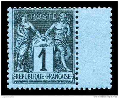 Ce timbre franais bleu de 1 centime, de type  Sage  (Paix et Commerce), est une raret  l'tat neuf, comment est-il surnomm ?