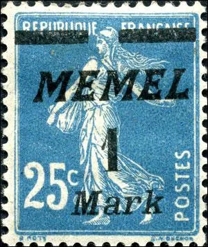 Sur ce timbre franais, vous pouvez lire la surcharge  MEMEL , de quoi s'agit-il ?