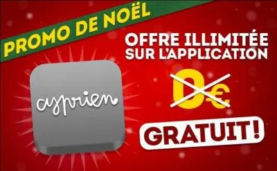 Cyprien a aussi sorti sa propre application. Que peut-on faire avec ?