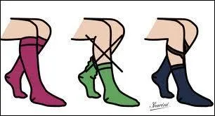 De quelle couleur &eacute;taient les chaussettes pour Eddy Mitchell ?