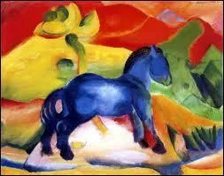 De quelle couleur tait le cavalier reprsentant un mouvement expressionniste ?