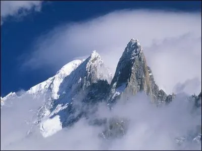 De quelle couleur est l'Aiguille lorsqu'elle est sur le Mont Blanc ?
