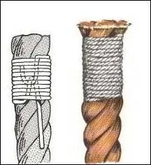 La meilleure faon de de stopper une corde avant de la couper, c'est: ?