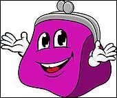 Un porte-monnaie. Des 