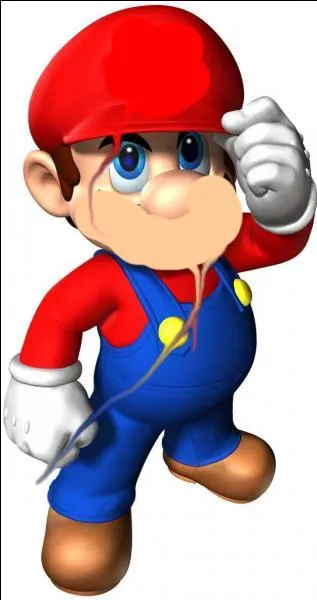 Je dois sauver la princesse Peach, mais  chaque fois que je la sauve et que je veux un baiser, je me prends un vent. Qui suis-je ?