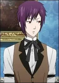 Ce personnage est au service de la maison Trancy. Il a deux frres. Ce sont tous les trois des dmons. Il se tient toujours  la droite de ses frres. Qui est-ce ?