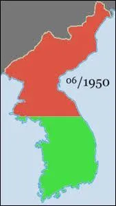 A la fin de la guerre contre le Japon, Etats-Unis et URSS dcident d'occuper temporairement la Core pour dsarmer les troupes japonaises. Quelle est la limite fixe entre les deux zones d'occupation ?