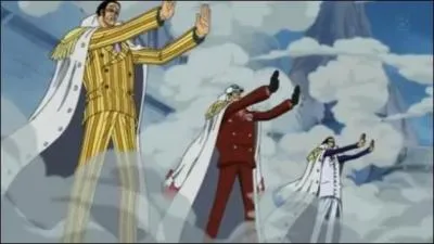 Lequel de ces trois personnages ne fait plus partie de la marine ?