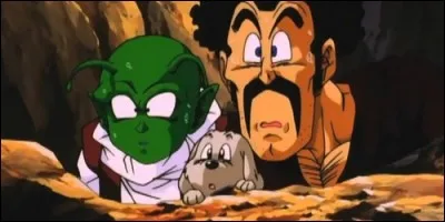 Qui protège Dende et Hercule lorsque Majin Boo les attaque ?