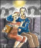 Le dimanche j'  au cinma.