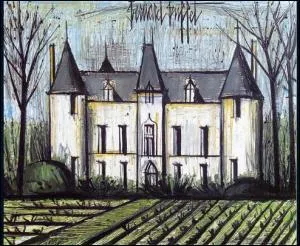 Potager devant le manoir.