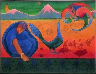 Paysage nabi, 1890, par le nabi plus japonard que le nabi japonard.