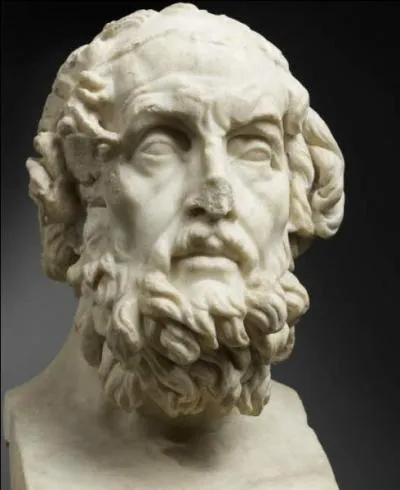 Qui est ce poète de l'Antiquité grecque, surnommé « le Poète » (ὁ Ποιητής / ho Poiêtếs), à qui les uvres "Iliade" et "Odyssée" sont attribuées ?