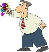 Tu dois offrir des fleurs  moi.