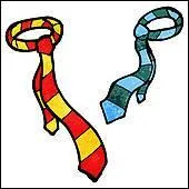 Il a emprunt une cravate  son pre.