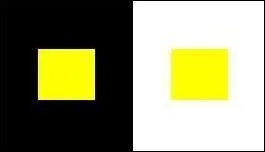 Quel carr jaune est le plus fonc ?