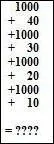 Faites rapidement cette addition. Quelle est la somme ?