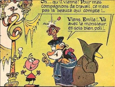 Emile nous est reprsent par Verli, sous les traits d'un gamin mal dessin. Il apparait dans 'Pilote' comme hros de la bande ?