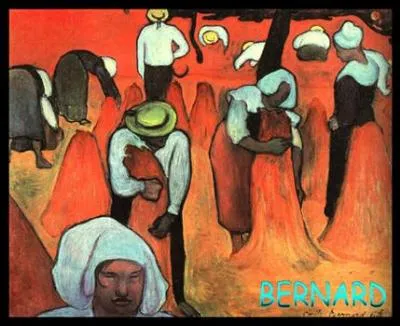 Aprs diverses pripties, il reviendra  Paris seul, connaissant des problmes d'argent. En 1886, Gauguin effectue son premier sjour  Pont-Aven en Bretagne, o il rencontre mile Bernard. De quel courant artistique fait partie ce dernier ?