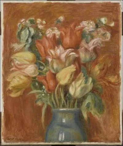 Quel peintre impressionniste n  Limoges, a ralis ce  Bouquet de tulipes  en 1905 ?