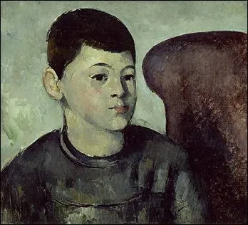Qui a reprsent son fils en blouse d'colier dans ce tableau intitul  Portrait du fils de l'artiste  ?