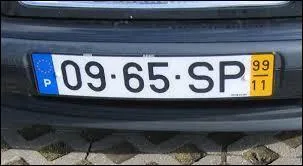 La lettre (P) sur une immatriculation indique que le véhicule provient ...