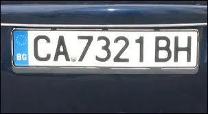 Une immatriculation comportant les lettres (BG) provient ...