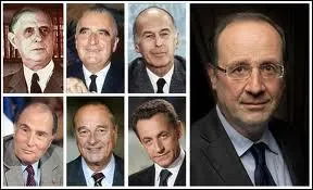 Les prsidents de la cinquime Rpublique sont (dans l'ordre)...