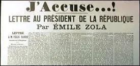 Emile Zola a publi son article J'accuse dans...
