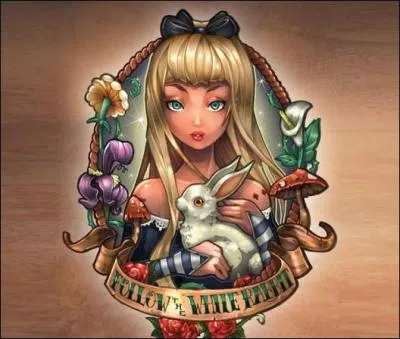 J'ai suivi un lapin blanc qui m'a emmene au pays des merveilles. Je suis :