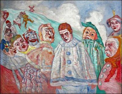 Qui est ce peintre belge, un des membres fondateurs du groupe bruxellois d'avant-garde  les Vingt , auteur du tableau intitulé  Le désespoir de Pierrot ?