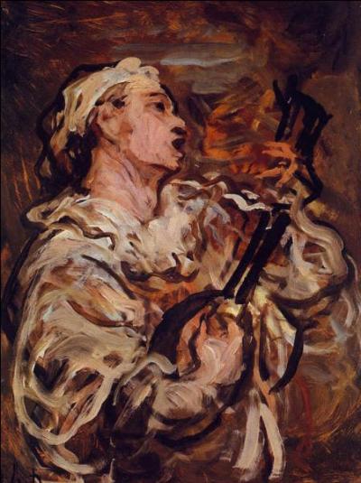Ce peintre, caricaturiste et sculpteur français né à Marseille, a réalisé  Pierrot chantant à la mandoline  en 1873. Qui est-il ?